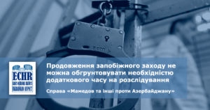 рішення ЄСПЛ у справі «Мамедов та інші проти Азербайджану» (заява №35432/07)