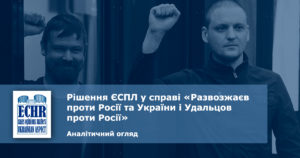Рішення ЄСПЛ у справі «Развозжаєв проти Росії та України і Удальцов проти Росії»